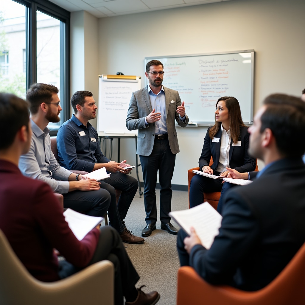 Follow-up training session with supervisors discussing real implementation experiences and challenges